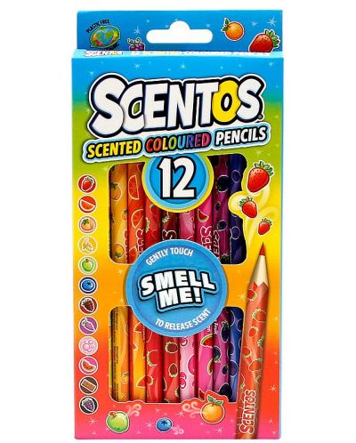 Σετ με αρωματικά χρωματιστά μολύβια Scentos - 12 χρώματα - 1