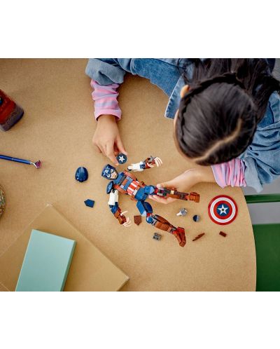 Κατασκευαστής LEGO Marvel Super Heroes - Φιγούρα για κατασκευή του Captain America (76258) - 5