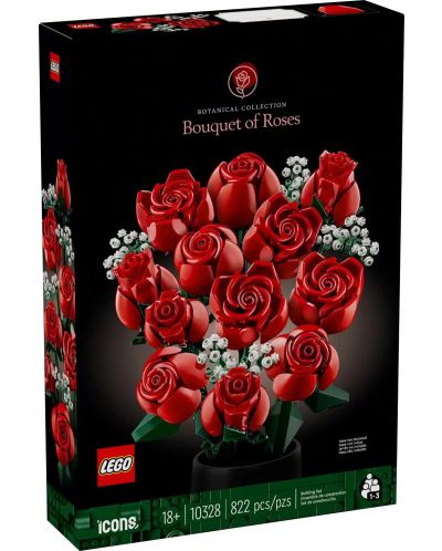 Κατασκευαστής LEGO Icons Botanical - Μπουκέτο τριαντάφυλλα (10328) - 1