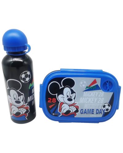 Σετ μπουκάλι  και κουτί φαγητού Disney - Mickey Mouse, μπλε - 3