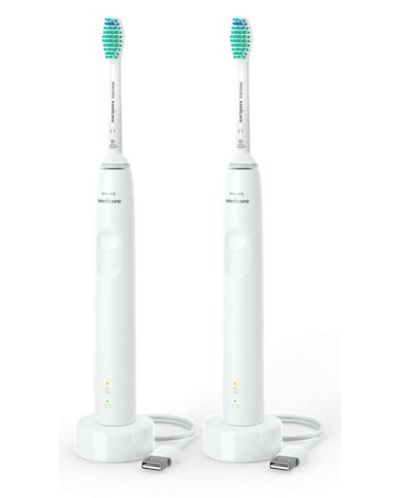 Σετ ηλεκτρική οδοντόβουρτσα Philips Sonicare - 3100, λευκό - 1