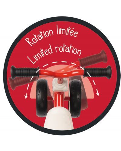 Ποδήλατο ισορροπίας Smoby Rookie Ride - κόκκινο - 6