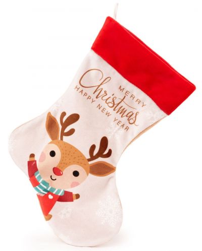 Χριστουγεννιάτικη κάλτσα Amek Toys - Ελαφάκι, 28 cm - 1