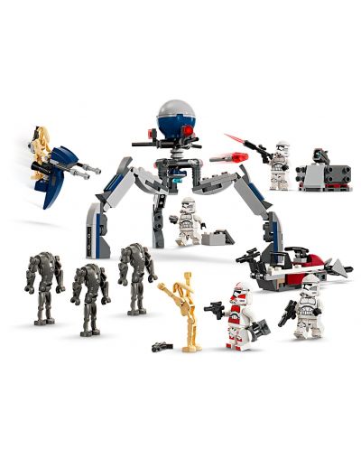Κατασκευαστής LEGO Star Wars - Πακέτο μάχης Clone Stormtroopers και Battle Droids (75372) - 3
