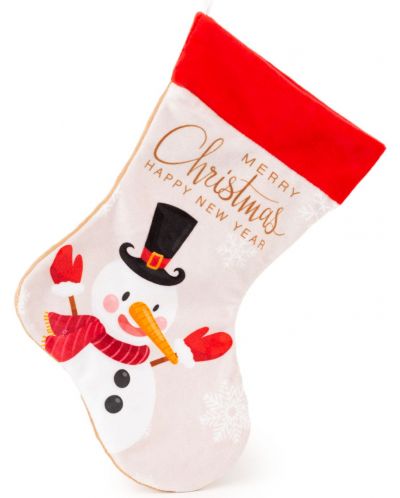 Χριστουγεννιάτικη κάλτσα Амек Тойс - Χιονάνθρωπο , 28 cm - 1