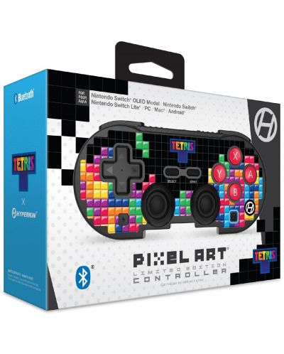 Χειριστήριο Hyperkin - Pixel Art Bluetooth, Tetrimino Stack Edition, ασύρματο (Nintendo Switch/PC) - 4