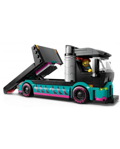 Κατασκευαστής LEGO City - Αγωνιστικό αυτοκίνητο και φορτηγό μεταφοράς αυτοκινήτων(60406) - 6