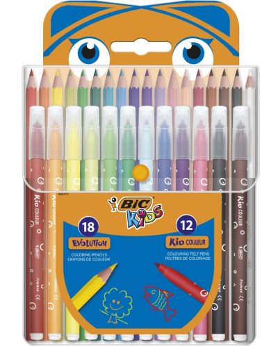 Σετ χρωματισμού BIC Kids - 30 τεμάχια - 2