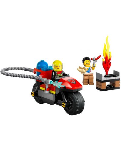 Κατασκευαστής LEGO City - Πυροσβεστική μοτοσυκλέτα διάσωσης (60410) - 3