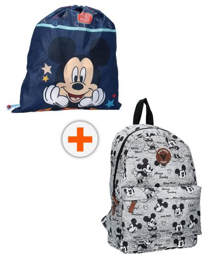 Σετ νηπιαγωγείου Vadobag Mickey Mouse - Σακίδιο πλάτης και αθλητική τσάντα, Never Out of Style - 1