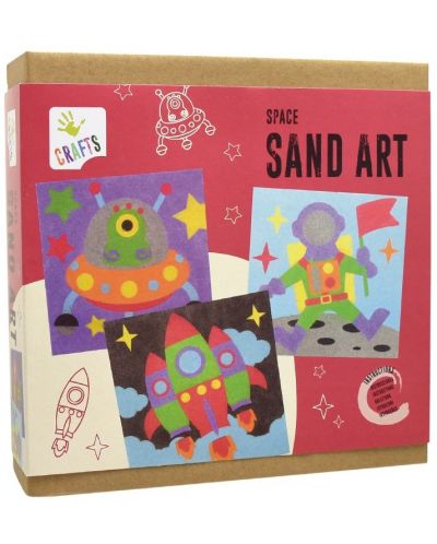 Σετ για ζωγραφική με χρωματιστή άμμο Andreu toys - Διάστημα - 1