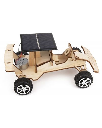Σετ   Tooky Toy -Φτιάξε μόνος σου  3D Ξύλινο αυτοκίνητο με ηλιακή μπαταρία - 2