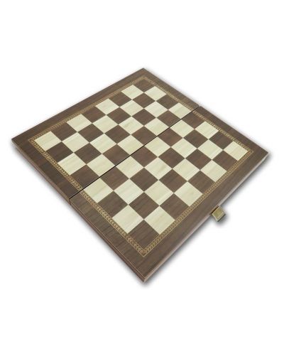 Σετ σκάκι και τάβλι Manopoulos -Χρώμα Wenge, 38 x 19 εκ - 3