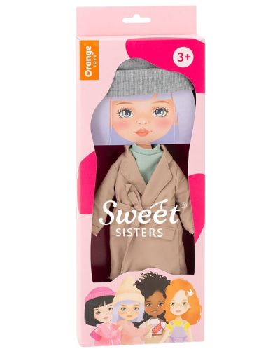 Σετ ρούχων κούκλας Orange Toys Sweet Sisters - Μπεζ παλτό - 1