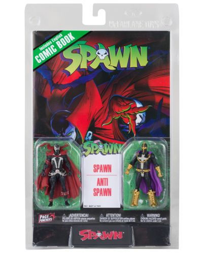 Σετ φιγούρα δράσης McFarlane Comics: Spawn - Spawn &Anti-Spawn (Spawn #1), 8 cm - 11