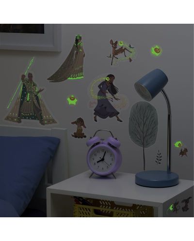 Σετ αυτοκόλλητα Paladone Disney: Wish - Characters (Glow in the Dark) - 3