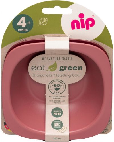 Σετ 2 μπολ NIP Eat Green - Μπορντό - 2