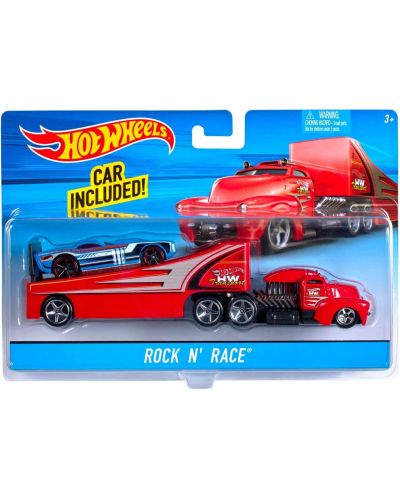 Σετ Mattel Hot Wheels Super Rigs - Φορτηγό και αυτοκίνητο. ποικιλία - 4