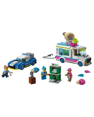Κατασκευαστής Lego City - Αστυνομική καταδίωξη με φορτηγό παγωτού (60314) - 3