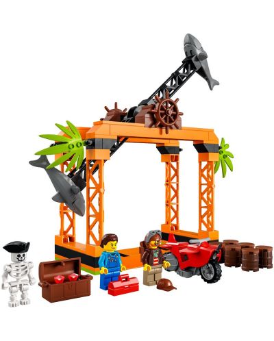 Κατασκευή Lego City - Πρόκληση κασκαντέρ επίθεσης καρχαρία (60342) - 2
