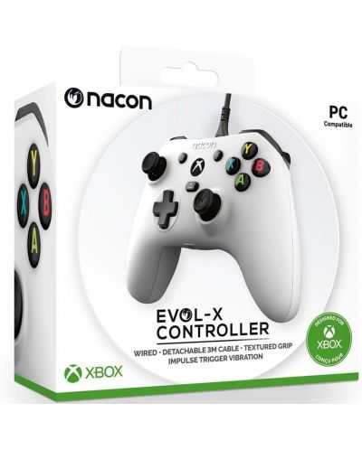 Χειριστήριο Nacon - Evol-X, ενσύρματο, λευκό (Xbox One/Series X/S/PC) - 4