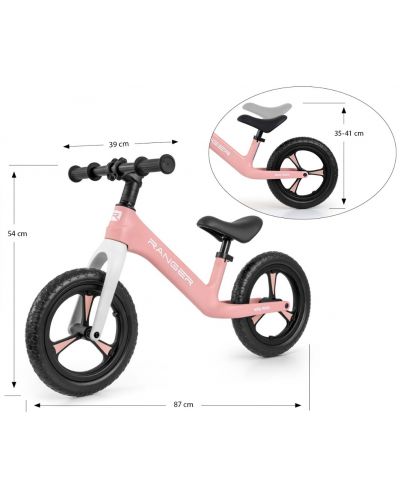 Ποδήλατο ισορροπίας Milly Mally - Ranger, ροζ - 5