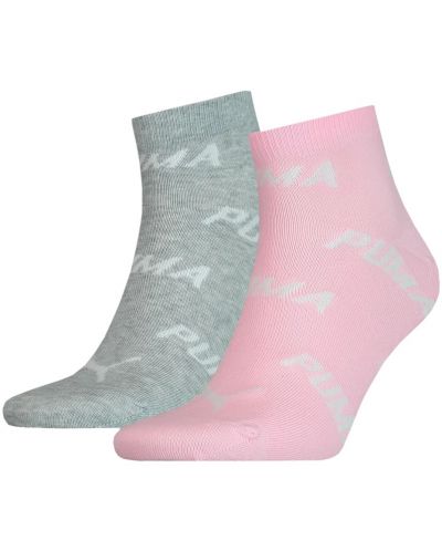 Σετ κάλτσες Puma - BWT Cushioned, 2 ζευγάρια , ροζ/γκρι - 1