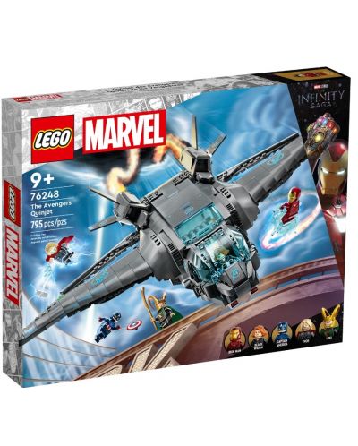 Κατασκευαστής LEGO Marvel Super Heroes- Εκδικητές Quinjet (76248) - 1