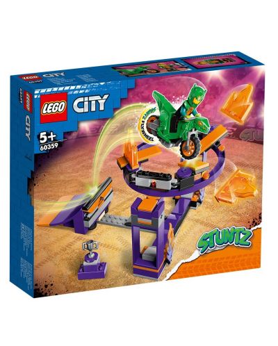 Κατασκευαστής LEGO LEGO City - Stuntz, Πρόκληση κόλπο με ράμπα dunk (60359) - 1