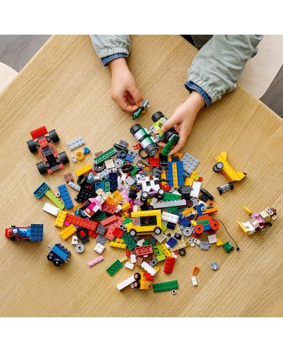 Κατασκευαστής Lego Classic - Τούβλα και τροχοί (11014) - 5