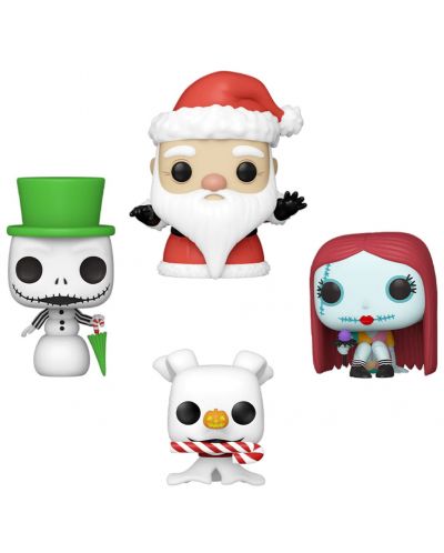 Σετ φιγούρες  Funko Pocket POP! Disney: The Nightmare Before Christmas - Happy Holidays Tree Box - 2