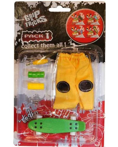 Σετ παιχνιδιών για τα δάχτυλα Grip&Trick - Penny Board, πράσινο - 1