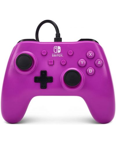 Χειριστήριο  PowerA - Enhanced, ενσύρματο, για Nintendo Switch, Grape Purple - 1