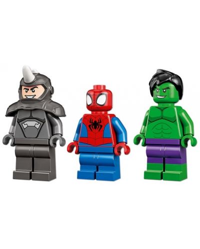 Κατασκευαστής Lego Marvel - Spidey Amazing Friends, Χαλκ εναντίον Ρινόκερου (10782) - 4