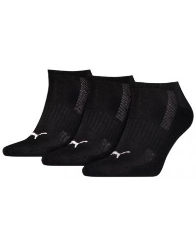 Σετ κάλτσες Puma - Cushioned Sneaker, 3 ζευγάρια, μαύρες - 1