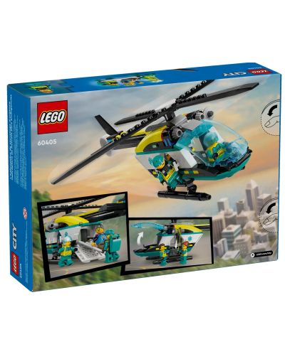 Κατασκευαστής LEGO City - Ελικόπτερο διάσωσης για βοήθεια έκτακτης ανάγκης (60405) - 2