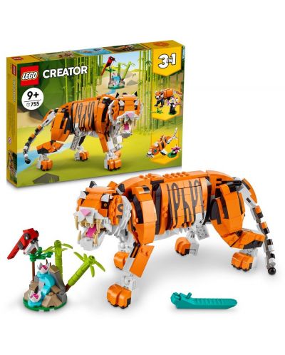 Κατασκευαστής 3σε1 Lego Creator - Μεγαλοπρεπής τίγρης  (31129) - 1