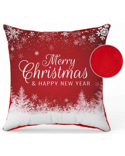 Χριστουγεννιάτικο μαξιλάρι Amek Toys- Merry Christmas and a Happy New Year - 1
