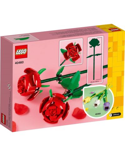 Κατασκευαστής LEGO Iconic - Τριαντάφυλλα (40460) - 3