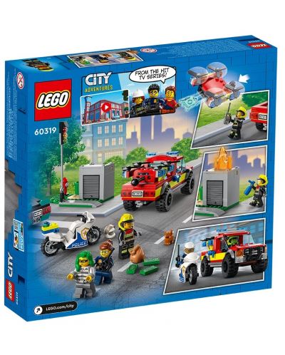 Κατασκευαστής Lego City - Πυροσβεστική διάσωση και αστυνομική καταδίωξη (60319) - 2