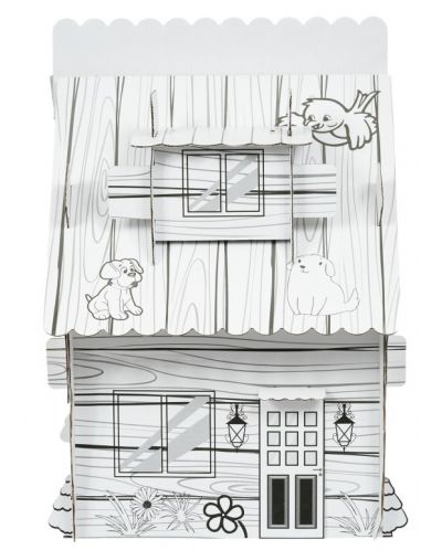Παιδικό σετ GОТ - Δασικό σπίτι με ζώα για συναρμολόγηση και χρώμα - 3