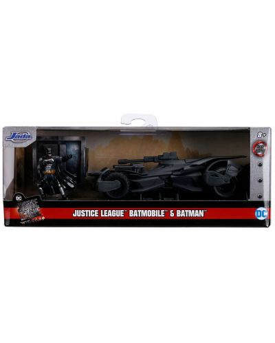Σετ Jada Toys - Αυτοκίνητο Batman Justice League Batmobile, 1:32 - 2