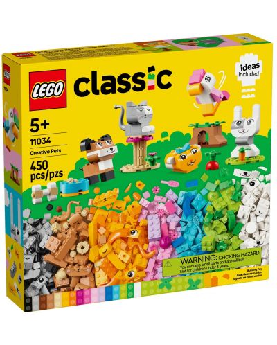 Κατασκευαστής LEGO Classic - Δημιουργικά κατοικίδια (11034) - 1