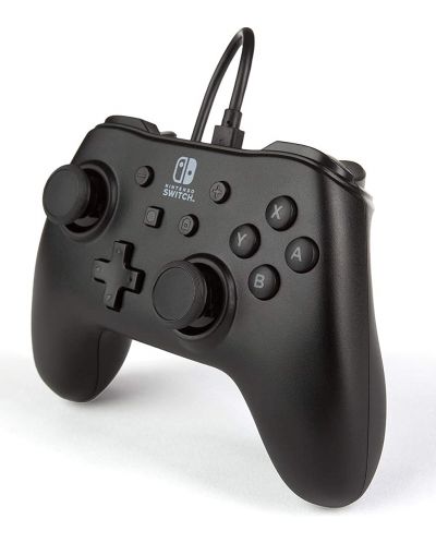 Ελεγκτής PowerA - Wired Controller,ενσύρματο, για Nintendo Switch, Black Matte - 4