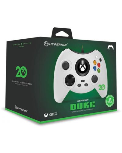 Χειριστήριο Hyperkin - Duke, Xbox 20th Anniversary Limited Edition,ενσύρματο, λευκό(Xbox One/Series X/S/PC) - 6