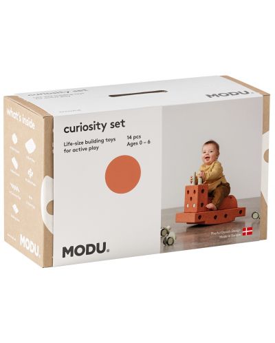 Σετ παιχνιδιού Modu - Curiosity set, Set Burnt Orange + Dusty Green - 2