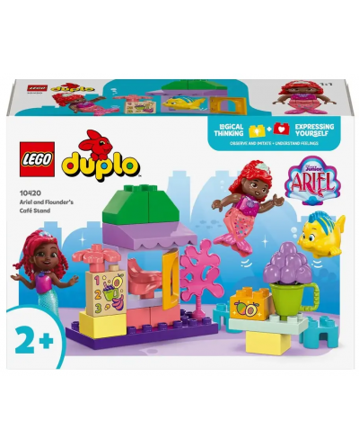 Κατασκευαστής LEGO Duplo - Σταντ για καφέ τις Άριελ και Φλάουντερ (10420) - 1