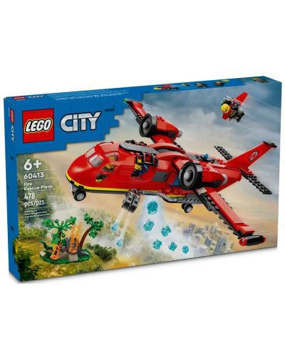 Κατασκευαστής LEGO City - Πυροσβεστικό αεροπλάνο διάσωσης (60413) - 1