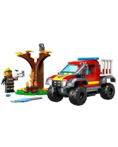 Κατασκευαστής  LEGO City -Πυροσβεστικό όχημα 4x4 (60393) - 3