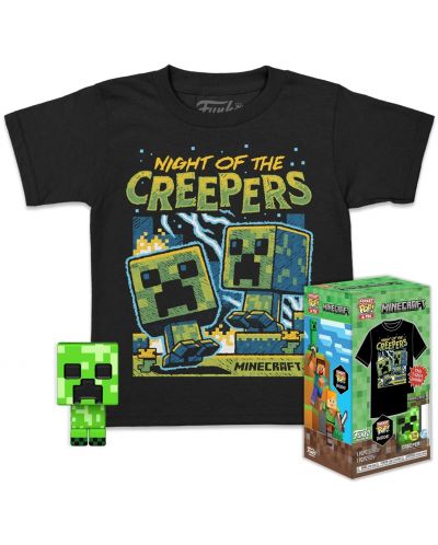 Σετ Funko POP! Collector's Box: Games - Minecraft - Blue Creeper (Glows in the Dark) - 1